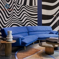 Superbe fauteuil de canapé en tissu simple au design italien confortable et doux