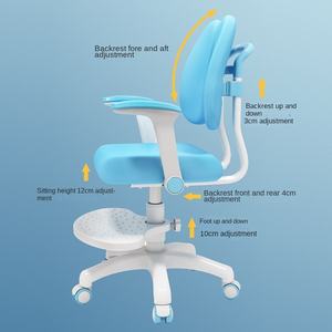 Chaise d'étude ergonomique réglable en hauteur pour enfants, pour bureau d'enfant - Product Image 6
