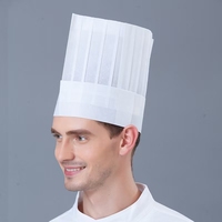 Casquette de chef réglable pour restaurant, boulangerie, personnel hôtelier, chapeaux de chef jetables non tissés