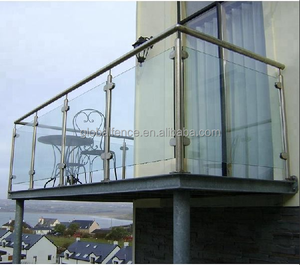 Système de balustrade en verre Reilbu pour balcon, installation facile, balustrade en verre pour escalier, balustrade en acier inoxydable - Product Image 2