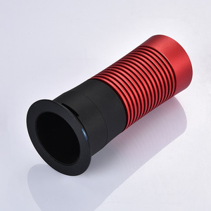Dissipateur thermique rond en alliage d'aluminium 200x200 usiné CNC doré pour l'éclairage LED et le refroidissement électronique - Product Image 3