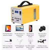 Generador de Energía Solar Portátil de 50w para Acampar al Aire Libre, Generador Solar con Bombillas, Gran Oferta