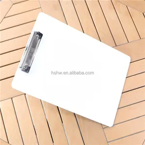 Cá Nhân Hoá Hai Mặt Có Thể In 2Mm FRP Blanks Sản Phẩm Lớp Phủ Trắng A4 Kích Thước Thăng Hoa Nhựa Clipboard