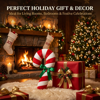 Peluche Bonhomme en pain d'épices de Noël, super douce, rembourrage en coton PP, hauteur 42-48 cm, pour enfants de 0 à 24 mois, literie en nylon