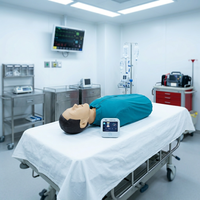 Mannequin d'intubation endotrachéale en PVC demi-corps pour l'enseignement des sciences médicales pour les écoles et les hôpitaux
