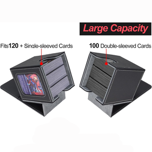 Boîte de rangement en cuir PU durable de style moderne, approvisionnement en vrac, capacité de 1800 pour le stockage à domicile de <span class=keywords><strong>MTG</strong></span> - Product Image 3
