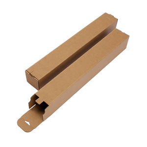 Caja de Cartón Larga Ultra Resistente con Doble Hebilla - Papel Kraft Reciclado Impreso a Color - Product Image 1