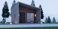 SUNLIT Maison préfabriquée de luxe à structure légère en acier Villa moderne préfabriquée pour appartement, complexe de villégiature et hôtel