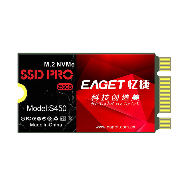 EAGET S450 NVMe PCIe M2 2242 128GB/256GB/512GB/1TB Internal Solid State Disk for Laptop Desktop SSD