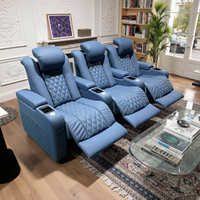 Moderne Kino-Liegesessel-Garnitur für Hotel Villa Keller Medienraum Wohnzimmer Kino-Sitzgruppe Relaxsessel