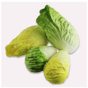 Conjunto de modelo de vegetales de PU simulado para educación preescolar Incluye repollo, brócoli, pepino, lufa, berenjena, accesorios cognitivos - Product Image 5