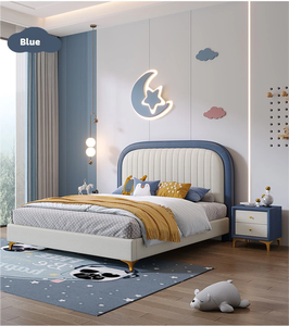 <span class=keywords><strong>Lit</strong></span> en bois moderne pour enfants, taille double, pour hôtel et chambre à coucher, <span class=keywords><strong>lit</strong></span> confortable et doux pour filles et garçons - Product Image 4