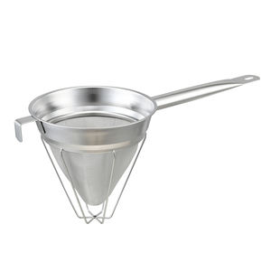Funil de Cozinha Comercial em Aço Inoxidável 304 com Base e Peneira Cônica - Product Image 1