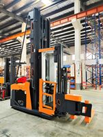 Forklift Listrik Tiga Arah VNA VUE116 1.6 Ton dengan Baterai Lithium-Ion, Tinggi Angkat 7000mm untuk Gudang Industri