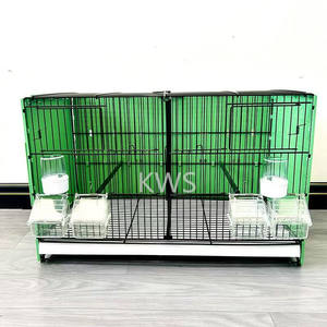 Produits pour animaux de compagnie, <span class=keywords><strong>cage</strong></span> de vol, caisse à oiseaux en métal et acier, <span class=keywords><strong>cage</strong></span> empilable multi-oiseaux, caisse domestique pour pigein, perroquet, pinson des Canaries - Product Image 2