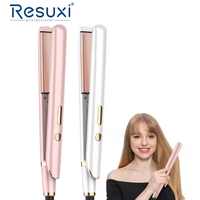 Resuxi PL-304 rose voyage fer à lisser les cheveux fer à friser 1 pouce plaque céramique tourmaline fer plat LED électrique hôtel utilisation