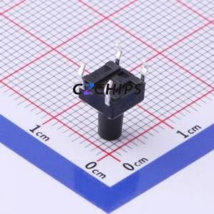 UK-B0202-G9-250 Tactile Switch Through hole-4P,6x6mm Switch Single Pole Single Throw Round Button 2.5N Through Hole - Product Image 2