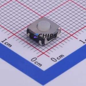 TS-1159UB-C-A-W Tactile Switch SMD-4P,6.2x6.2mm Switch Single Pole Single Throw Round Button 2.6N Vertical Mount - Product Image 1
