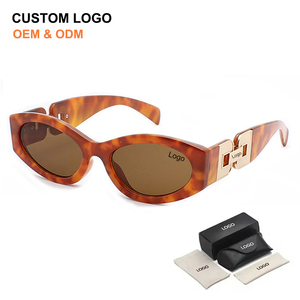 Fashion Ins Style Oval Designer <b>Sunglasses</b> Small Frame Women Shades Personalized Custom logo Outdoor Luxury Ladies <b>Sunglasses</b> - Product Image 1