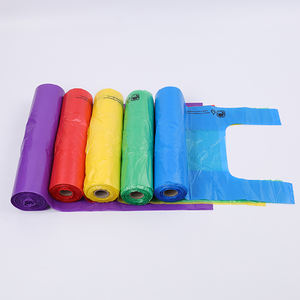 Customizable Luxury PE <b>Plastic</b> T-Shirt Shopping <b>Bag</b> Reusable with Personalized Logo for Packaging - Product Image 2
