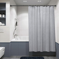 Tringle de Douche Rotative Ajustable en Acier Inoxydable Moderne, Robuste et Résistante à la Rouille, avec Extrémités Antidérapantes pour Salle de Bain