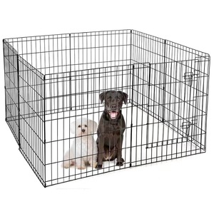 Venta caliente plegable mascota exterior perro corralito Modular soldado alambre perro valla paneles para perros al aire libre - Product Image 1