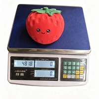 Fournisseur direct d'usine : Jouet anti-stress réaliste en forme de fraise, grand format, à rebond lent, en caoutchouc extra-large