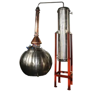 Equipo de destilación de alcohol Copper whisky pot still Alcohol Distiller para vino