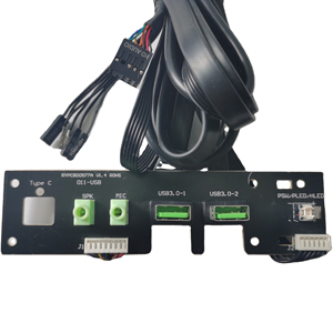 Hộp Đựng Máy Tính PC Riser Card HUB Dual USB 3.0 + Nói + Cáp Tai Nghe Bảng Mở Rộng PCB Giao Diện Bảng Mặt Trước Máy Tính - Product Image 2