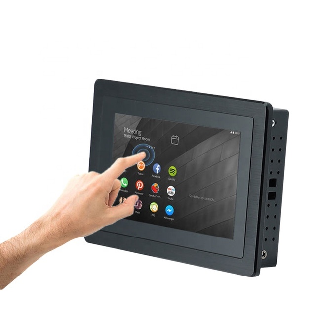 Open Frame 5 8 10 Inch Aluminum case Touch Screen Monitor Android Wall Mount All in One Pc for Industrial Cabinet