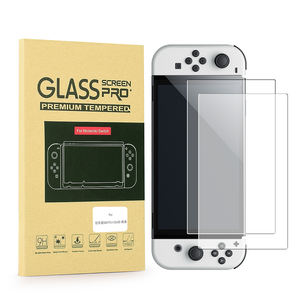2024 2 pièces emballés étuis de protection d'écran en verre trempé pour Nintendo <span class=keywords><strong>Switch</strong></span> <span class=keywords><strong>OLED</strong></span> Console Film de verre - Product Image 1
