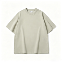 T-shirt Homme Personnalisé 300 g/m² 100 % Coton, Couleur Unie, Doux, Respirant, Col Rond, Manches Courtes, Haut Décontracté d'Été