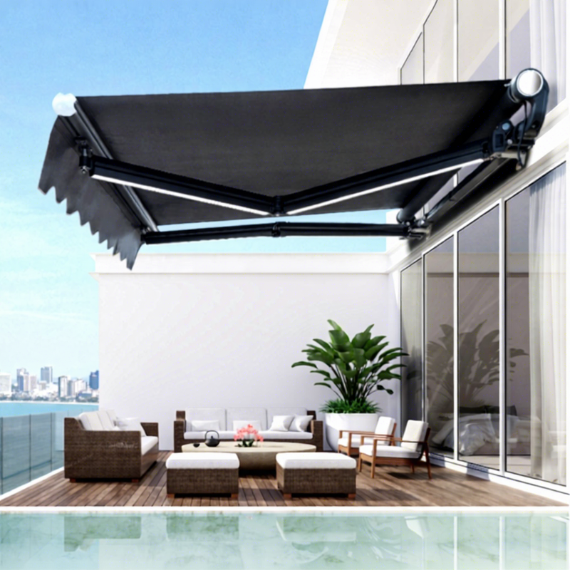 Luxury Double LED Electric Retractable Aluminum