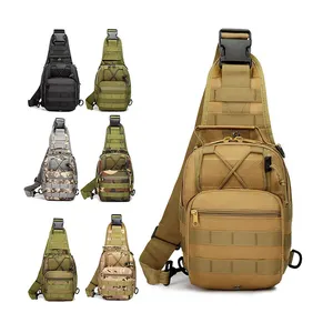 Tactical Chest Small Sling Bag for Camping Hiking Crossbody Bags Shoulder Bag Backpack Single Shoulder Molle Pouch
