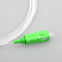 1m (3ft) Fiber Patch Cable 1 Fiber SC APC Simplex to SC APC Simplex Single Mode (OS2) Riser (OFNR) 2.0mm Tight-Buffered Yellow