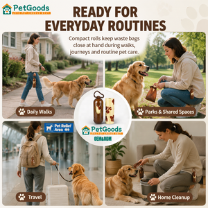 Sacs à déjections pour animaux de compagnie en gros, rouleaux de PE recyclé pour promenades canines, couleurs et options d'emballage variées, personnalisation de la marque, MOQ 200 pièces - Product Image 3