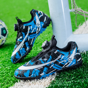 Chaussures de football intérieur personnalisées, chaussures de football TF antidérapantes en tissu extensible, avec mailles à l'air, pour garçons et filles, pour l'extérieur - Product Image 6
