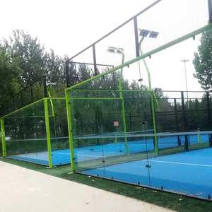 Gran <span class=keywords><strong>descuento</strong></span> Cancha <span class=keywords><strong>de</strong></span> tenis <span class=keywords><strong>de</strong></span> Pádel panorámica 20*10 M Tamaño Deportes al aire libre Cancha <span class=keywords><strong>de</strong></span> Pádel Certificación CE Cancha <span class=keywords><strong>de</strong></span> tenis <span class=keywords><strong>de</strong></span> pádel - Product Image 1