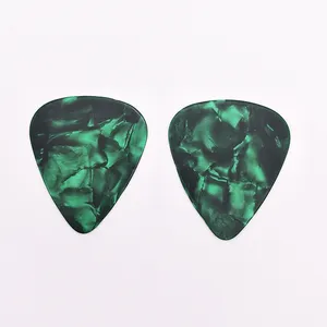 Celluloid Thickness 0.46mm Guitar Picks Blank Pearl Green Guitar Picks