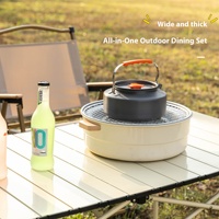 Vente chaude en acier au carbone en alliage d'aluminium Table à rouleaux pliante pique-nique ultraléger pour barbecue en plein air
