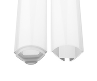 30*30mm couvercle rond pendentif en aluminium profil de lumière LED angle de 90 degrés profilé en aluminium monté en surface canal LED