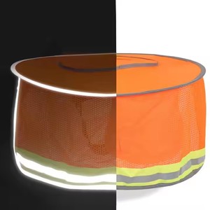 Cuello <span class=keywords><strong>de</strong></span> sombrero duro ligero multicolor <span class=keywords><strong>de</strong></span> alta visibilidad con cubierta <span class=keywords><strong>de</strong></span> sombrilla <span class=keywords><strong>de</strong></span> ala completa para trabajo al aire libre <span class=keywords><strong>de</strong></span> <span class=keywords><strong>verano</strong></span> - Product Image 3