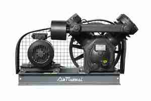 Compresseur d'air à piston robuste Air Marshal, système d'air industriel haute pression avec stockage horizontal de grande capacité - Product Image 2