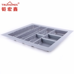 Plastic kitchen expanding flatware storage cutlery tray