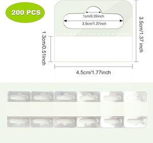 Self-Adhesive Hang Tabs Hole Plastic Hanging Tags Adhesive <b>Display</b> <b>Hooks</b> for Retail - Product Image 4