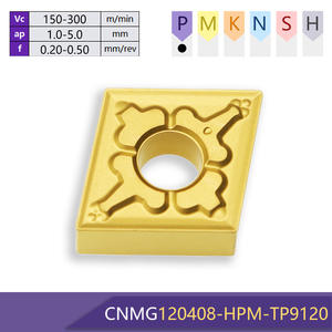 Insertos de torneado de acero CNC CNMG, herramientas de corte de carburo para fresadoras CNC con revestimiento CVD, soporte personalizado OEM - Product Image 3