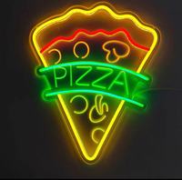 Enseigne Néon LED Décoration d'intérieur pour Beer Burger Shop 3D UV Imprimé Neon Light Outline Art Acrylique Enseigne Néon Transformateur Alimentation