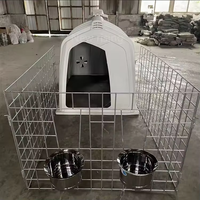 Nichoir robuste en plastique pour veau avec ventilation pour abri individuel de veau nouveau-né, utilisation extérieure