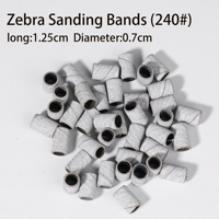 Bande abrasive professionnelle pour manucure, grain 180, 100/180 grain pour embouts de perceuse à ongles