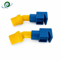 Nouvelle buse de pulvérisation en plastique de 1/2 pouce pour le nettoyage des panneaux solaires, angle large de 120 degrés, jet plat, fixation rapide, PP